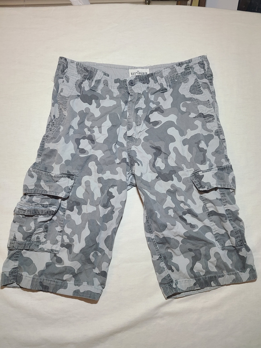 urban pipeline Gray Camo Cargo Shorts
